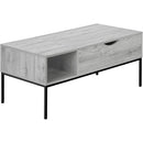 Monarch I 3805 Lift-Top Coffee Table - Grey/Black Metal IMAGE 1