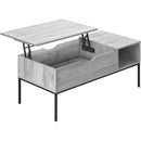 Monarch I 3805 Lift-Top Coffee Table - Grey/Black Metal IMAGE 7