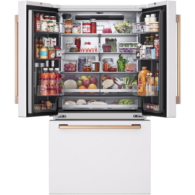 LG STUDIO 36-inch, 26.5 cu. ft. Counter-Depth French 3-Door Refrigerator with ThinQ® Technology SRFB27W3 IMAGE 2