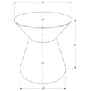 Monarch I 3927 Accent Table - Gold IMAGE 6