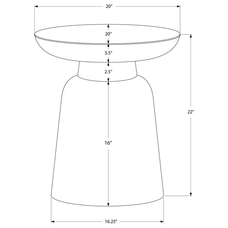 Monarch I 3916 Accent Table - Chrome IMAGE 6