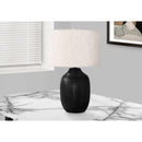 Monarch I 9705 Table Lamp - Black Ceramic / Ivory Shade IMAGE 5