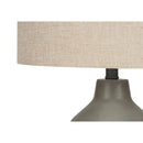 Monarch I 9703 Table Lamp - Grey Concrete / Beige Shade IMAGE 2