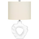 Monarch I 9727 Table Lamp - Cream Resin / Ivory Shade IMAGE 1