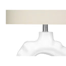 Monarch I 9727 Table Lamp - Cream Resin / Ivory Shade IMAGE 2
