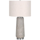Monarch I 9712 Table Lamp - Grey Resin / Ivory Shade IMAGE 1