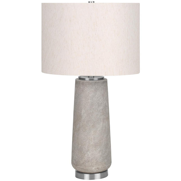 Monarch I 9712 Table Lamp - Grey Resin / Ivory Shade IMAGE 1