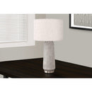 Monarch I 9712 Table Lamp - Grey Resin / Ivory Shade IMAGE 5