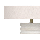 Monarch I 9706 Table Lamp - Cream Resin / Ivory Shade IMAGE 2