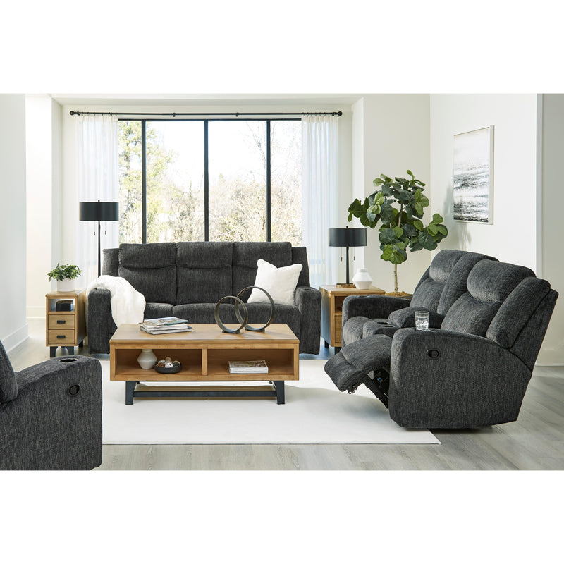 Signature Design by Ashley Martinglenn Reclining Fabric Loveseat with Console 4650494C IMAGE 11