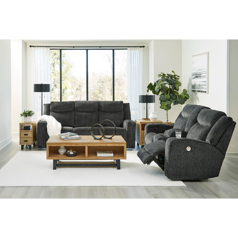 Signature Design by Ashley Martinglenn Power Reclining Fabric Loveseat with Console 4650496C IMAGE 9