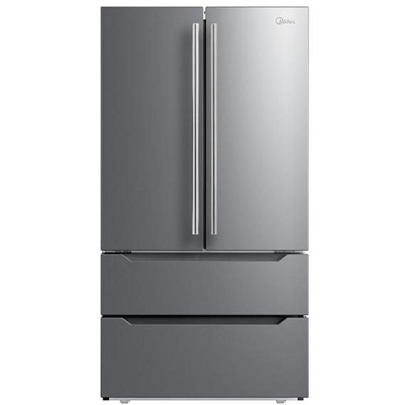 Midea 22.5 Cu. Ft. Counter-Depth 4-Door French Door Refrigerator MRQ23BCAST IMAGE 1