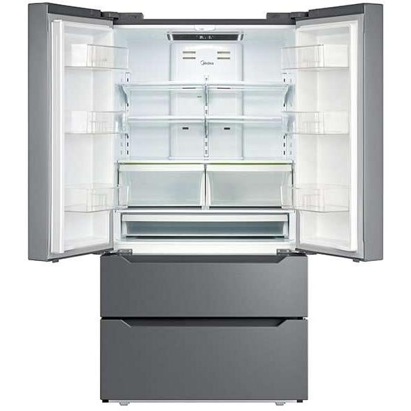 Midea 22.5 Cu. Ft. Counter-Depth 4-Door French Door Refrigerator MRQ23BCAST IMAGE 2