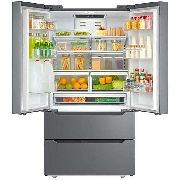 Midea 22.5 Cu. Ft. Counter-Depth 4-Door French Door Refrigerator MRQ23BCAST IMAGE 3