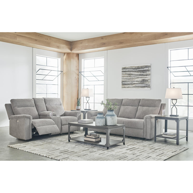 Signature Design by Ashley Barnsana Power Reclining Fabric Loveseat with Console 3320196C IMAGE 12