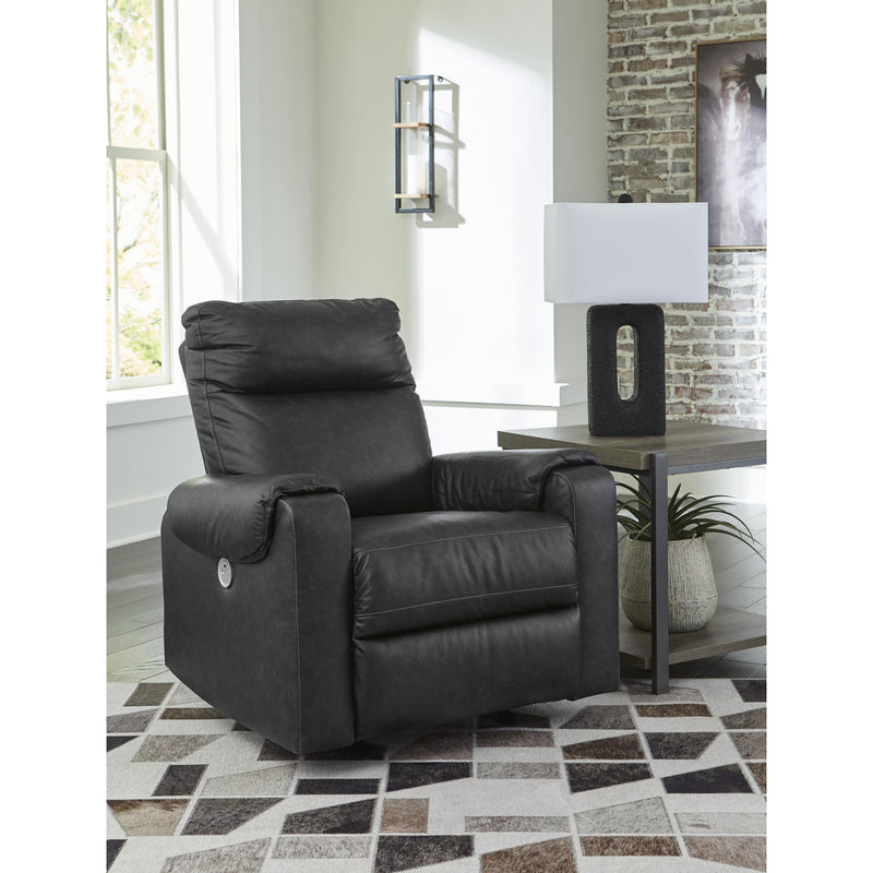 Signature Design by Ashley Axtellton Power Rocker Leather Look Recliner 3410598C IMAGE 6