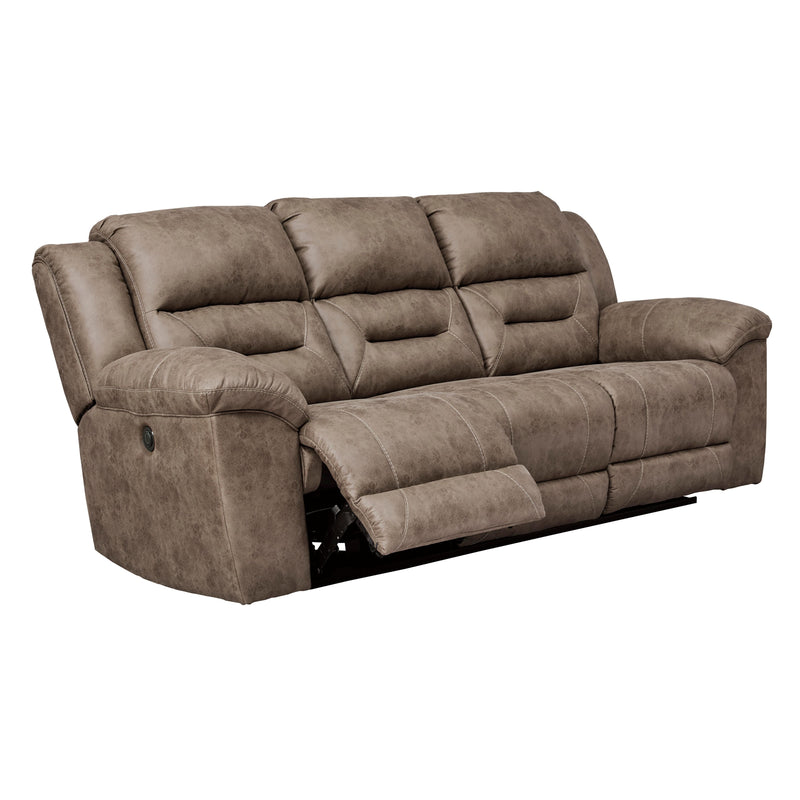 Signature Design by Ashley Stoneland Power Reclining Leather Look Sofa 3990587C IMAGE 2