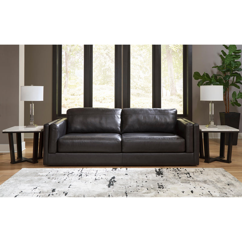 Signature Design by Ashley Amiata Stationary Leather Match Sofa 5740538C IMAGE 5