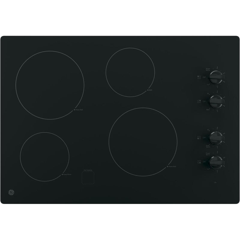 GE 30-inch Built-in Electric Cooktop JP3030DWBB IMAGE 1