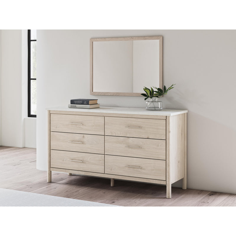 Signature Design by Ashley Cadmori 6-Drawer Dresser with Mirror B2615-231/B2615-36 IMAGE 6