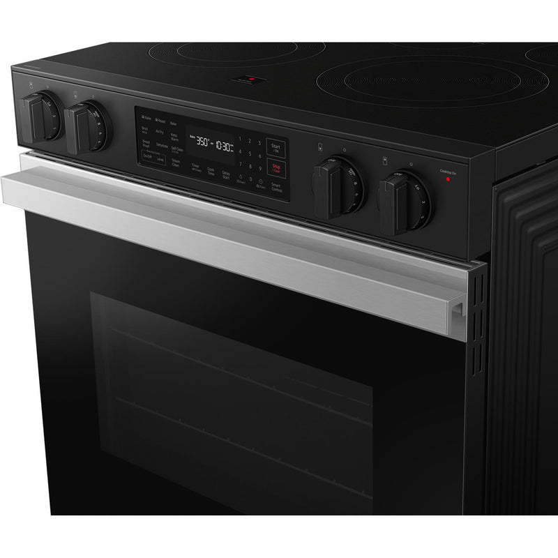  Samsung 6.3 cu. ft. Bespoke Smart Slide-In Electric Range NSE6DG8300SR/AC IMAGE 3