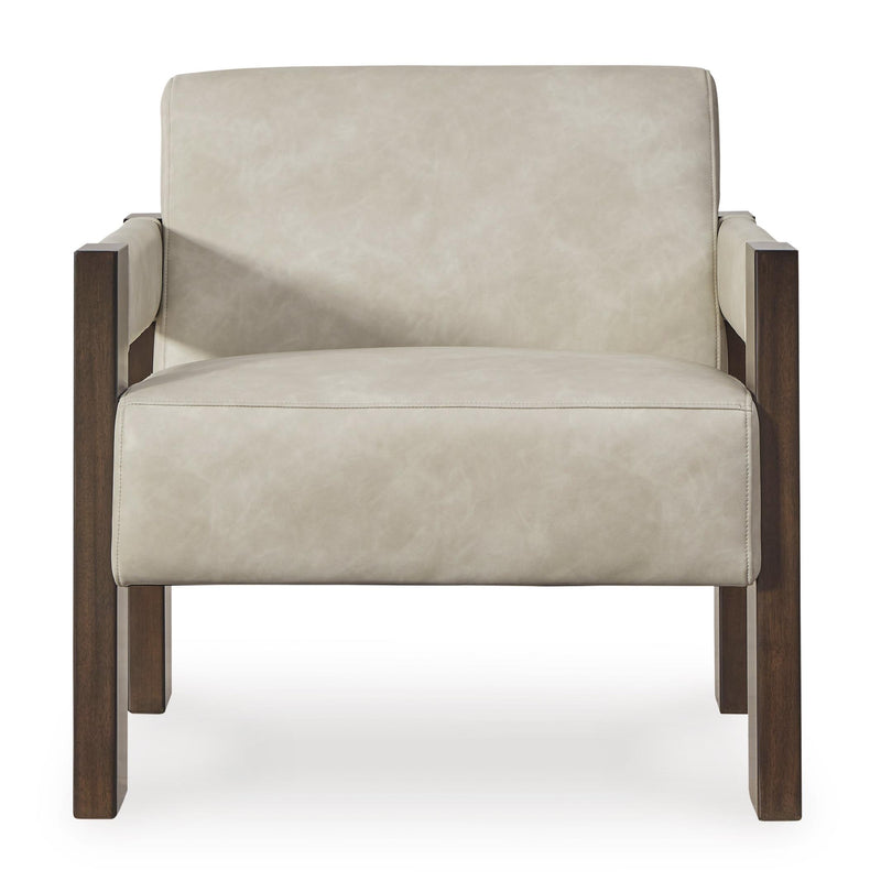 Signature Design by Ashley Adlanlock Stationary Leather Look Accent Chair A3000694 IMAGE 2