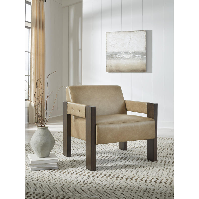 Signature Design by Ashley Adlanlock Stationary Leather Look Accent Chair A3000695 IMAGE 5