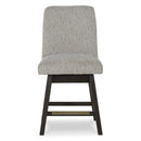 Signature Design by Ashley Burkhaus D984-124 Upholstered Swivel Barstool IMAGE 2