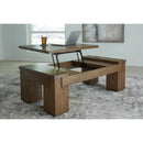  Signature Design by Ashley Rosswain T763T1 Lift-top Coffee Table and 2 End Tables IMAGE 3