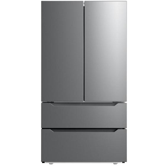 Midea 36-inch, 22.5 cu. ft. Counter-Depth French 4-Door Refrigerator with Automatic Ice Maker MRQ23P4AST IMAGE 1