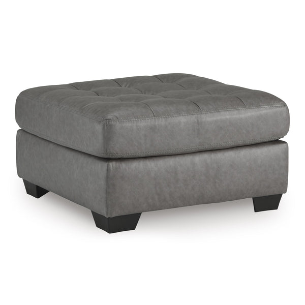 Benchcraft Clairette Court Leather Look Ottoman 3150308 IMAGE 1