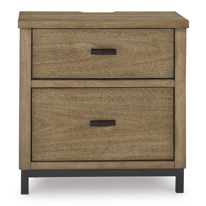 Benchcraft Tomtyn B622-92 Two Drawer Night Stand IMAGE 3