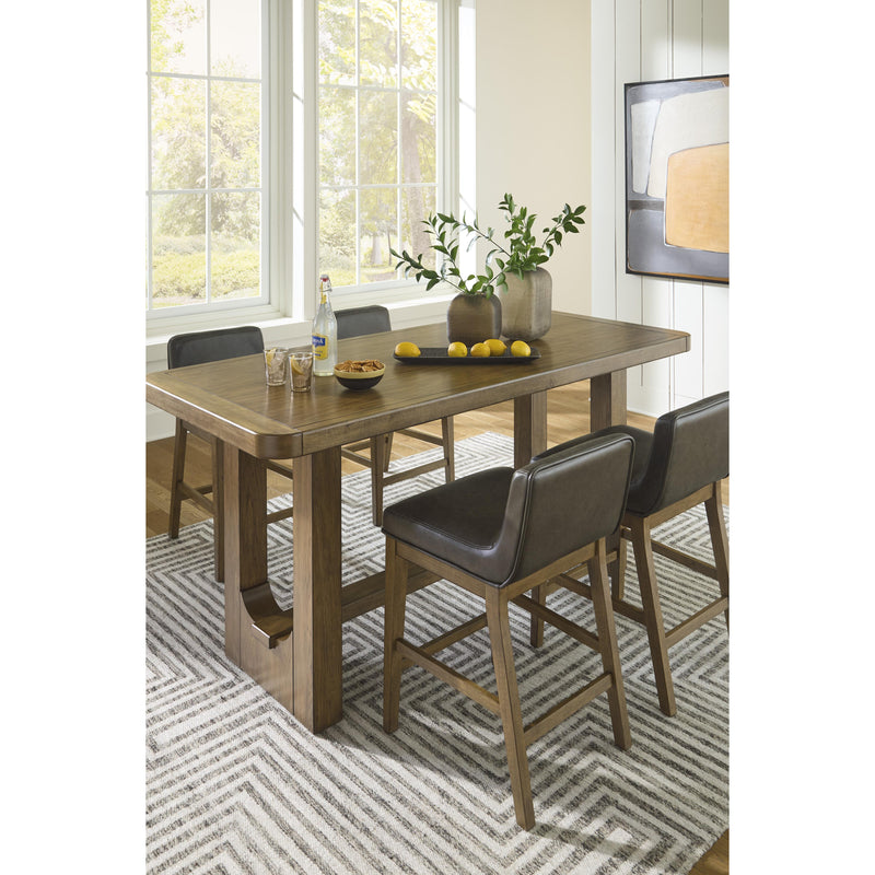 Signature Design by Ashley Cabalynn Counter Height Dining Table with Trestle Base D974-13 IMAGE 11