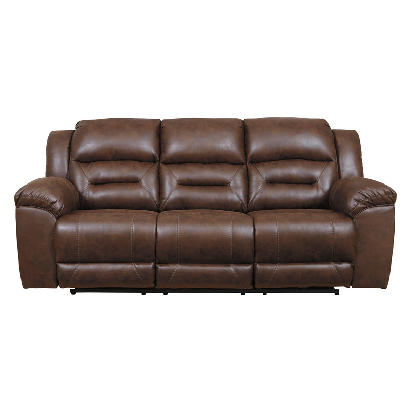 Signature Design by Ashley Stoneland Reclining Leather Look Sofa 3990488C IMAGE 1