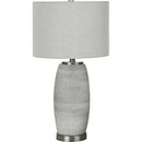 Monarch I 9711 Table Lamp - Grey Cermic / Grey Shade IMAGE 1