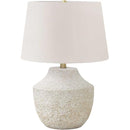 Monarch I 9729 Table Lamp - Cream Concrete / Ivory Shade IMAGE 1
