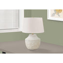 Monarch I 9729 Table Lamp - Cream Concrete / Ivory Shade IMAGE 2