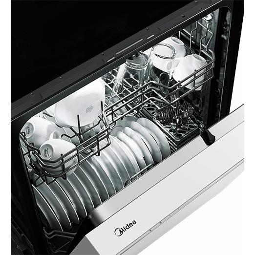 Midea 24-inch Built-in Dishwasher with Interior Light MDF24P1BWW IMAGE 5