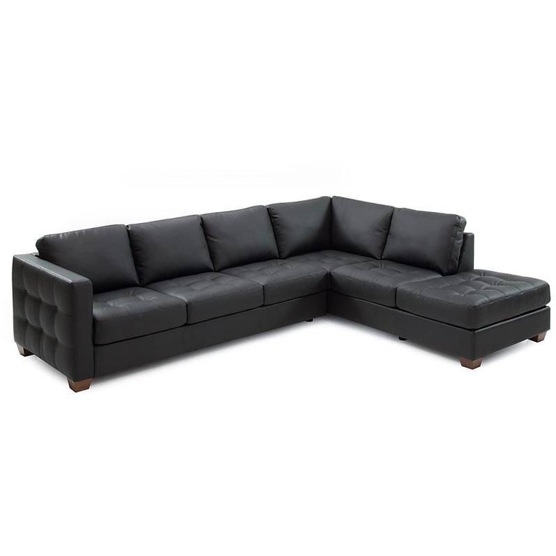 Palliser Barrett Leather Sectional 77558-12/77558-35-BROADWAY-ONYX IMAGE 1