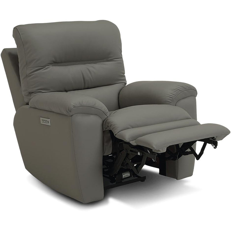 Palliser Keiran Power Fabric and Leather Recliner with Wall Recline Keiran 41500-31 L9 Wallhugger Power Recliner w/ Power Headrest & Power Lumbar IMAGE 3