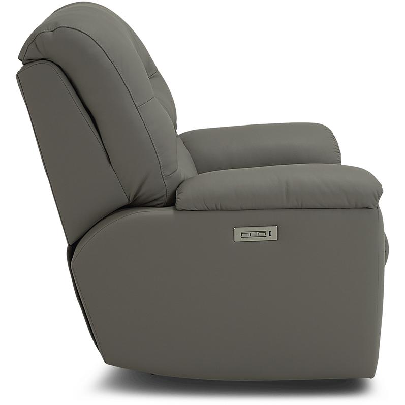 Palliser Keiran Power Fabric and Leather Recliner with Wall Recline Keiran 41500-31 L9 Wallhugger Power Recliner w/ Power Headrest & Power Lumbar IMAGE 6