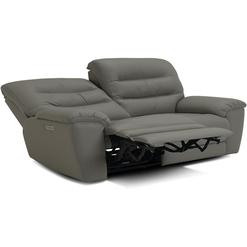 Palliser Keiran Power Reclining Fabric and Leather Loveseat Keiran 41500-63 L7 Loveseat Power Recliner w/ Power Headrest & Power Lumbar IMAGE 4