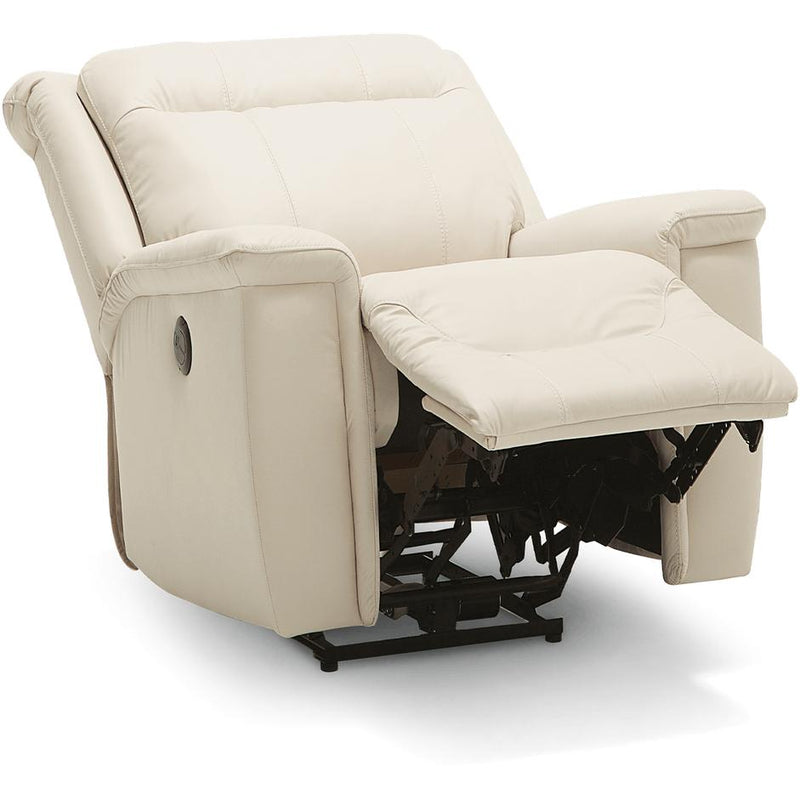 Palliser Strata Power Fabric and Leather Recliner with Wall Recline Strata 40123-31 Wall Hugger Power Recliner IMAGE 2