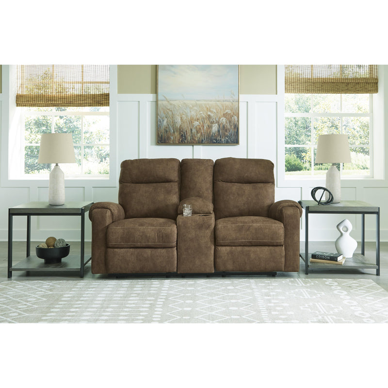 Signature Design by Ashley Edenwold Reclining Leather Look Loveseat with Console 1380594C IMAGE 6