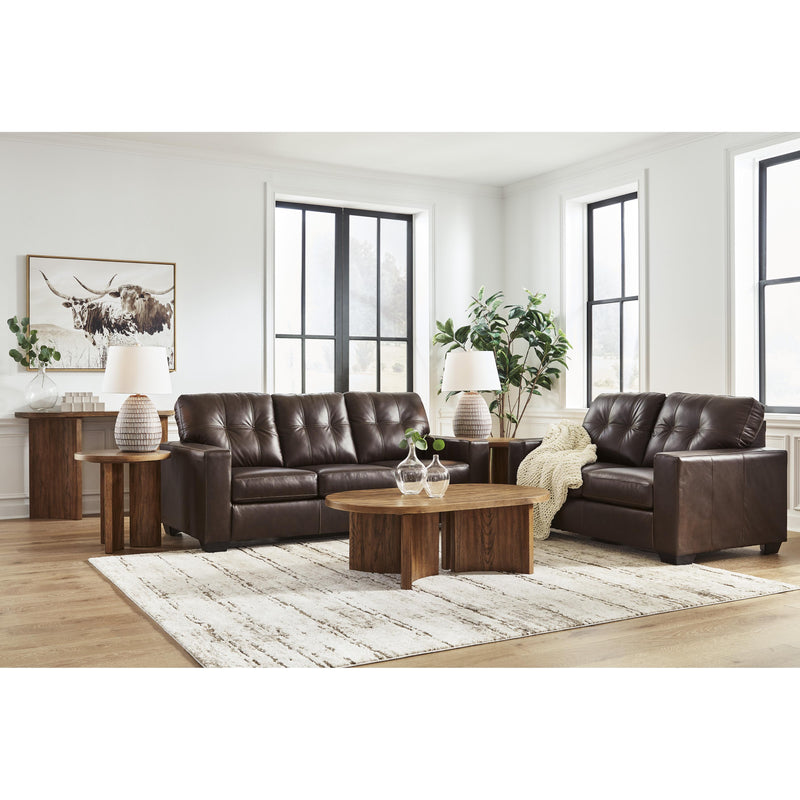 Signature Design by Ashley Santorine Stationary Leather Match Loveseat 2170635C IMAGE 13