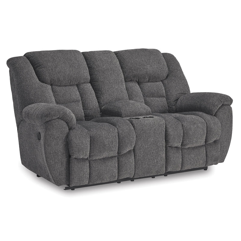 Signature Design by Ashley Foreside Reclining Fabric Loveseat with Console 3810494C IMAGE 1