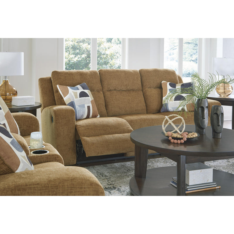 Signature Design by Ashley Kanlow Reclining Fabric Loveseat with Console 3860594C IMAGE 10