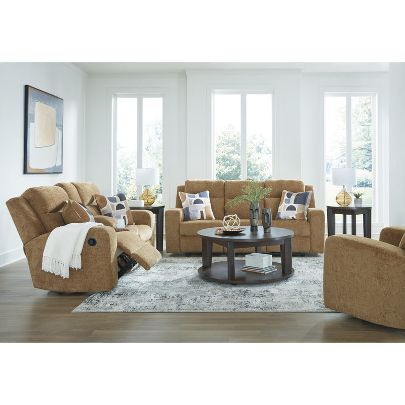 Signature Design by Ashley Kanlow Reclining Fabric Loveseat with Console 3860594C IMAGE 14