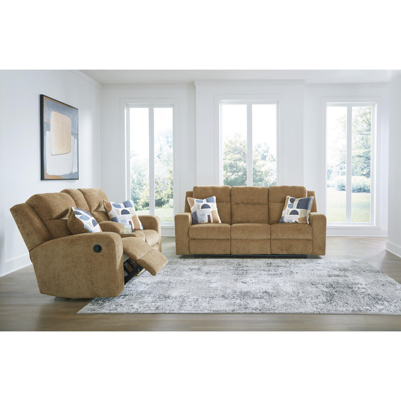 Signature Design by Ashley Kanlow Reclining Fabric Loveseat with Console 3860594C IMAGE 8