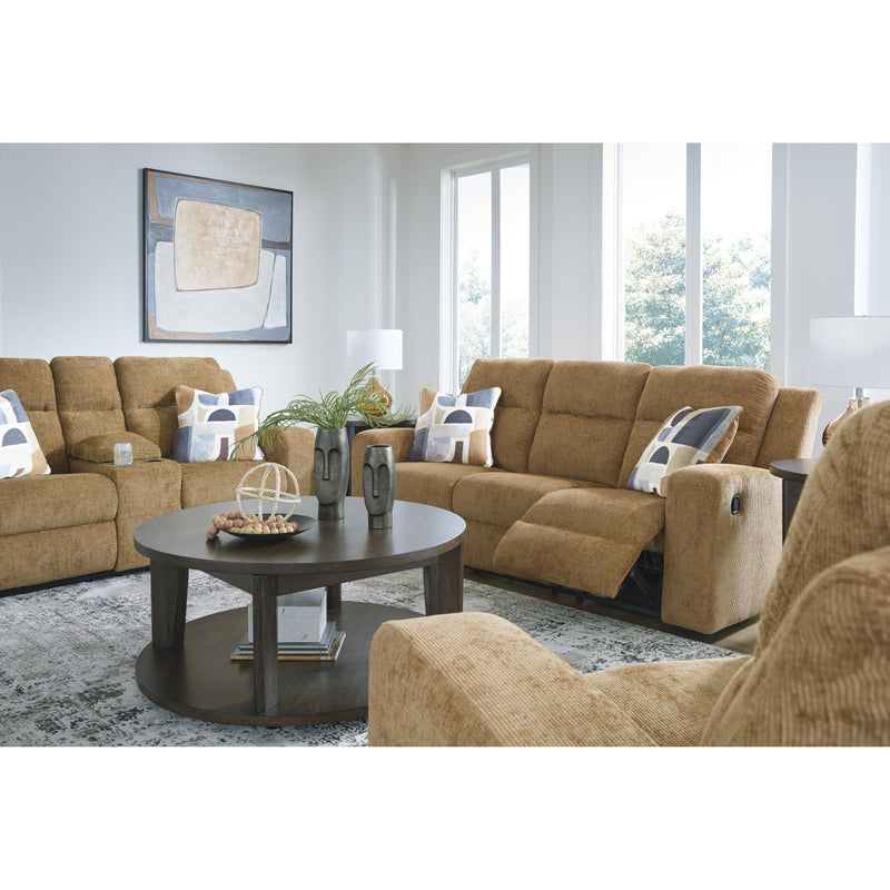 Signature Design by Ashley Kanlow Reclining Fabric Loveseat with Console 3860594C IMAGE 9